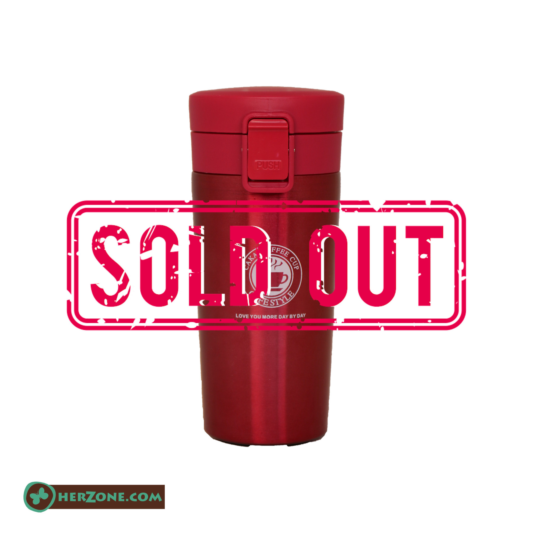 Stainless Steel Thermal Mug - Red